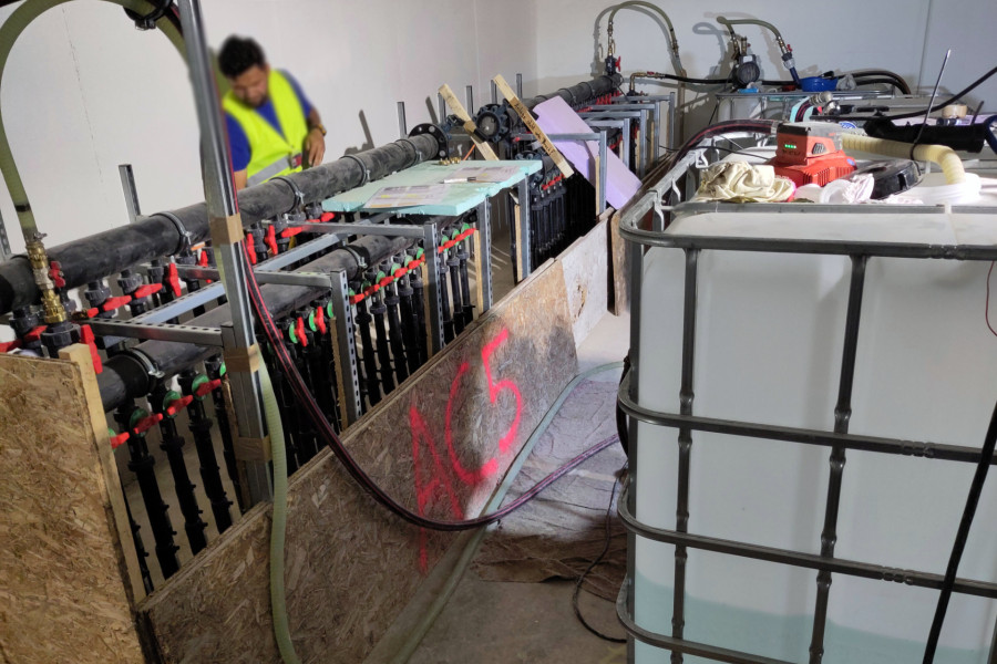 Befüllung der Sondenanlage