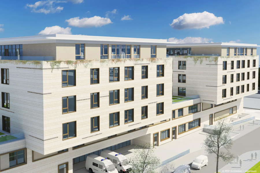 Rendering des geplanten Gebäudes